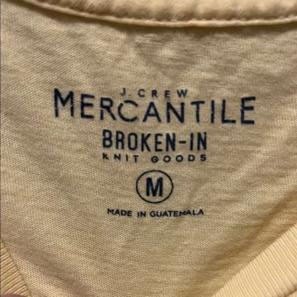 J.crew Mercantile Men's Yellow T-Shirt - Picture 3 of 4